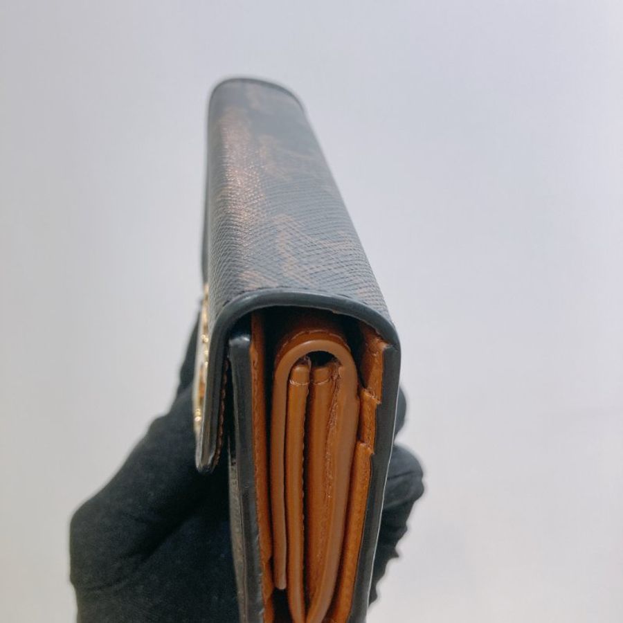 TW4904 Celine 思琳小號經典花紋三摺銀包 Small Triomphe Wallet Canvas Tan x GHW-8