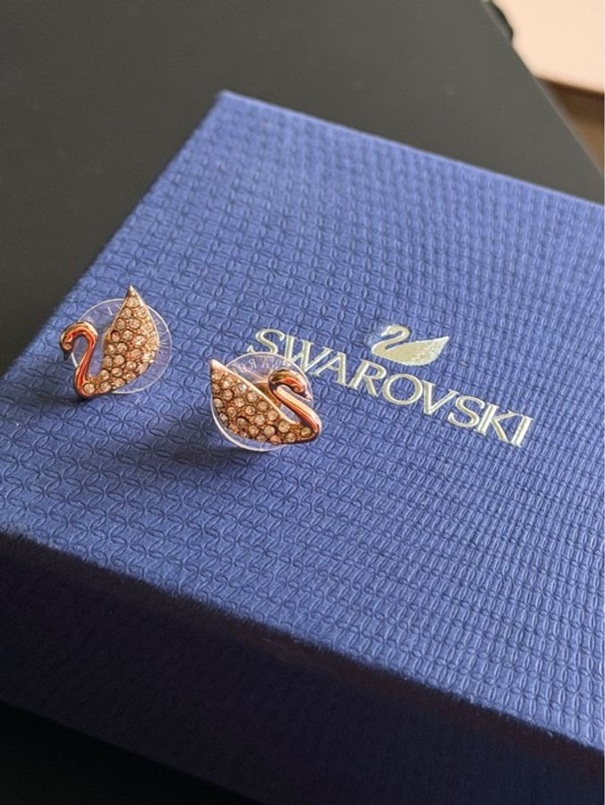 Swarovski 經典天鵝耳環🦢-0