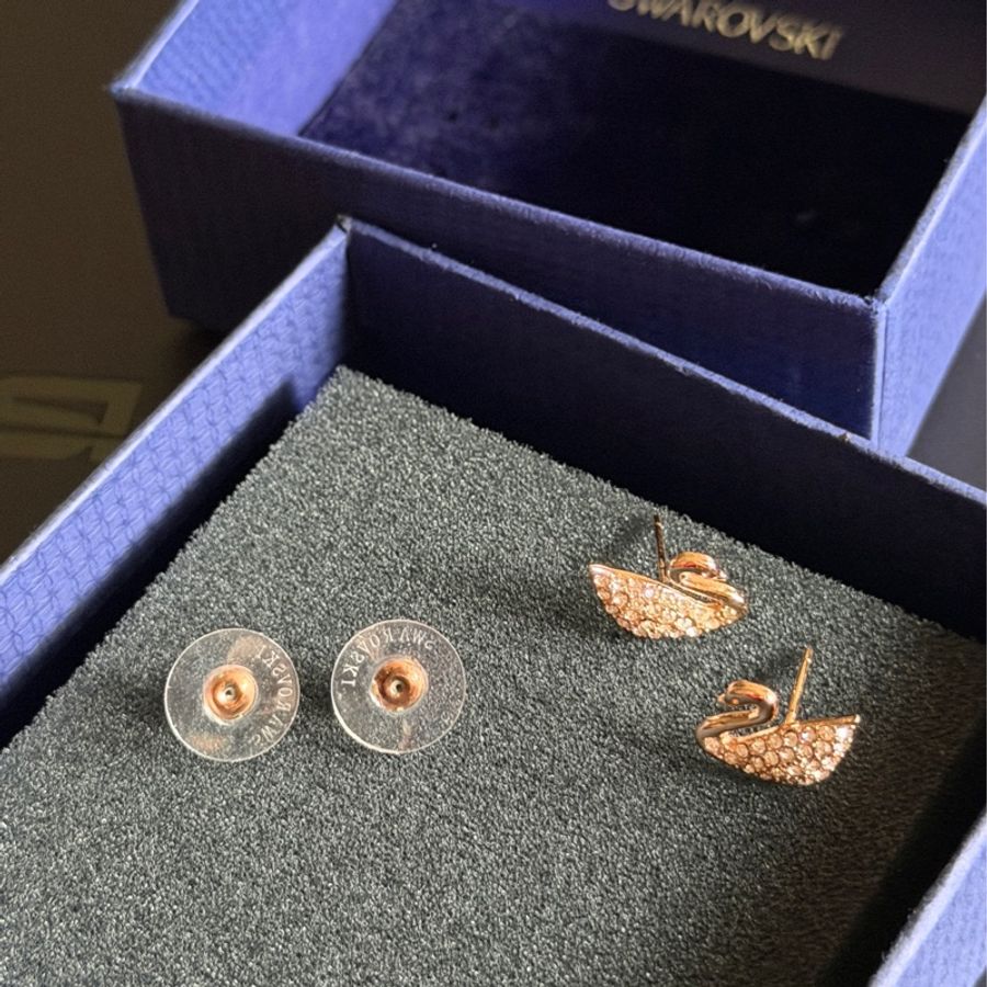 Swarovski 經典天鵝耳環🦢-3