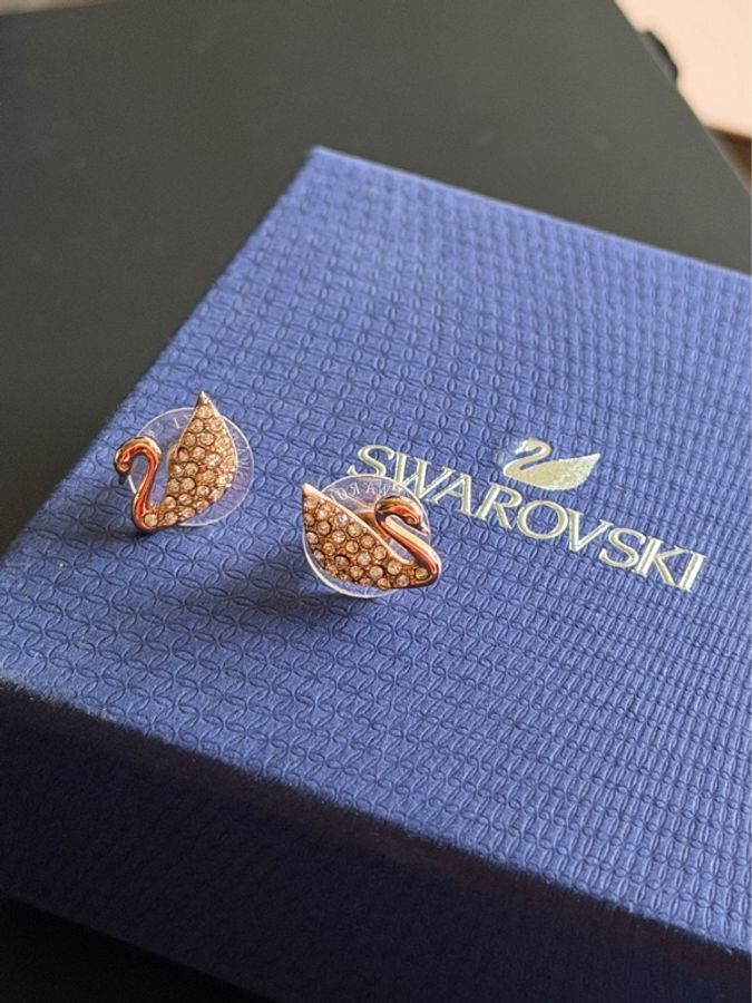 Swarovski 經典天鵝耳環🦢-4