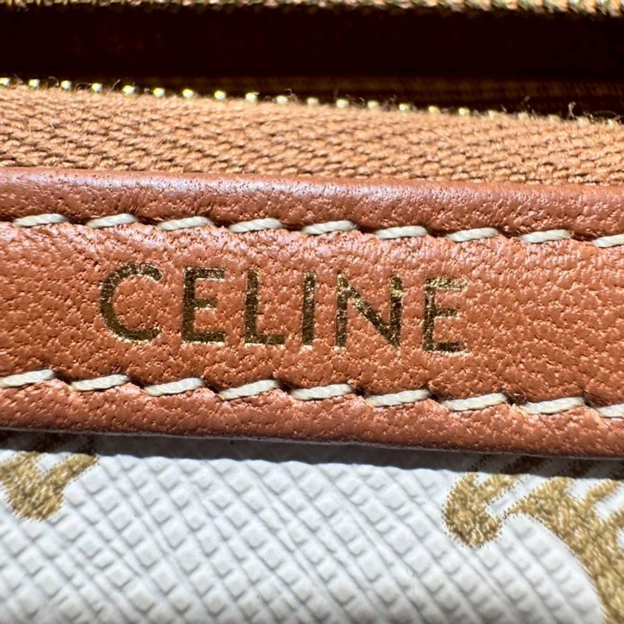CELINE 老花鏈條貝殼包-5