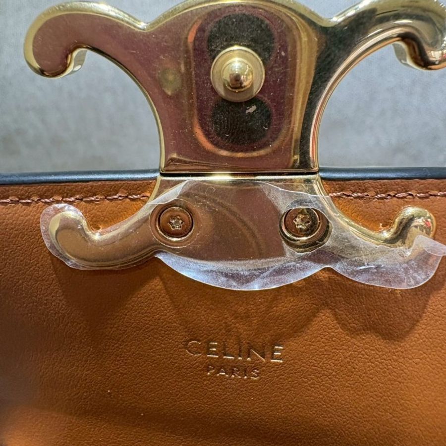 CELINE   Claude Triomphe迷你老花凱旋門斜背包-29