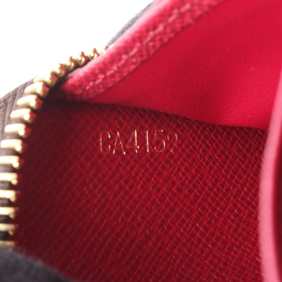路易威登 Zippy 長版皮夾 M41895 Monogram 帆布 紫紅色 二手-4