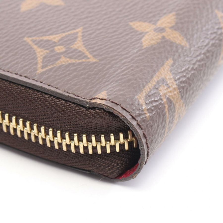 路易威登 Zippy 長版皮夾 M41895 Monogram 帆布 紫紅色 二手-7