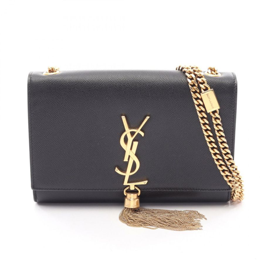 SAINT LAURENT PARIS KATE 小號鏈條單肩包 474366BOW0J1000 皮革 黑色-0