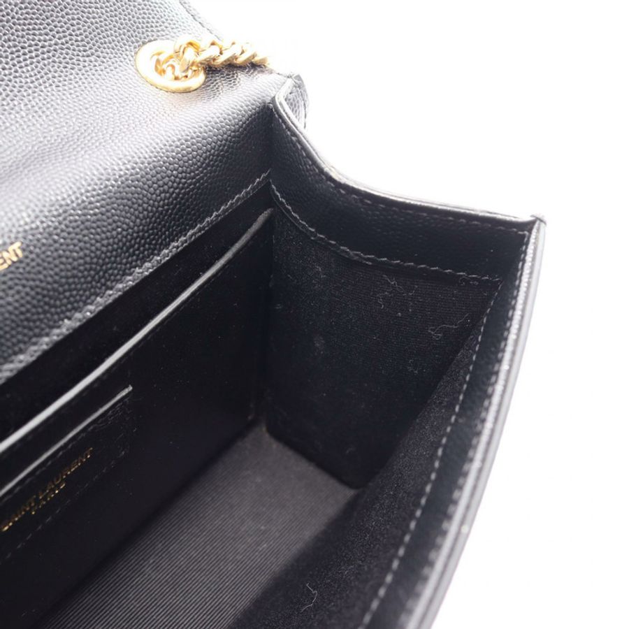 SAINT LAURENT PARIS KATE 小號鏈條單肩包 474366BOW0J1000 皮革 黑色-4