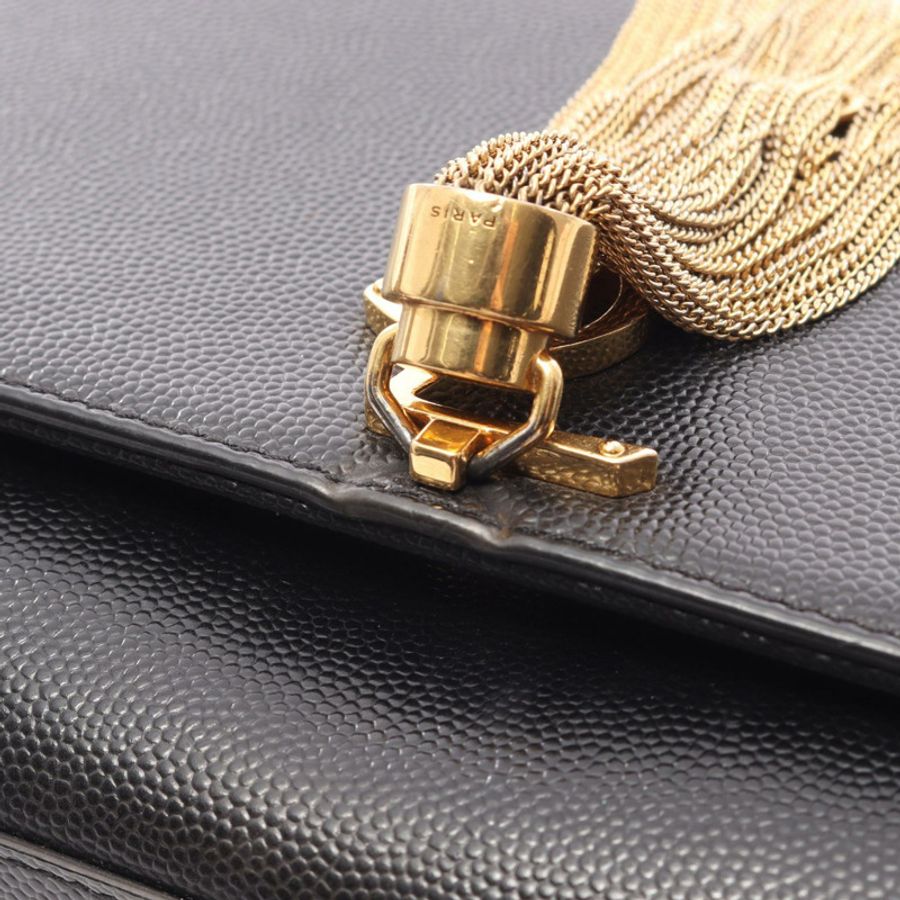 SAINT LAURENT PARIS KATE 小號鏈條單肩包 474366BOW0J1000 皮革 黑色-7