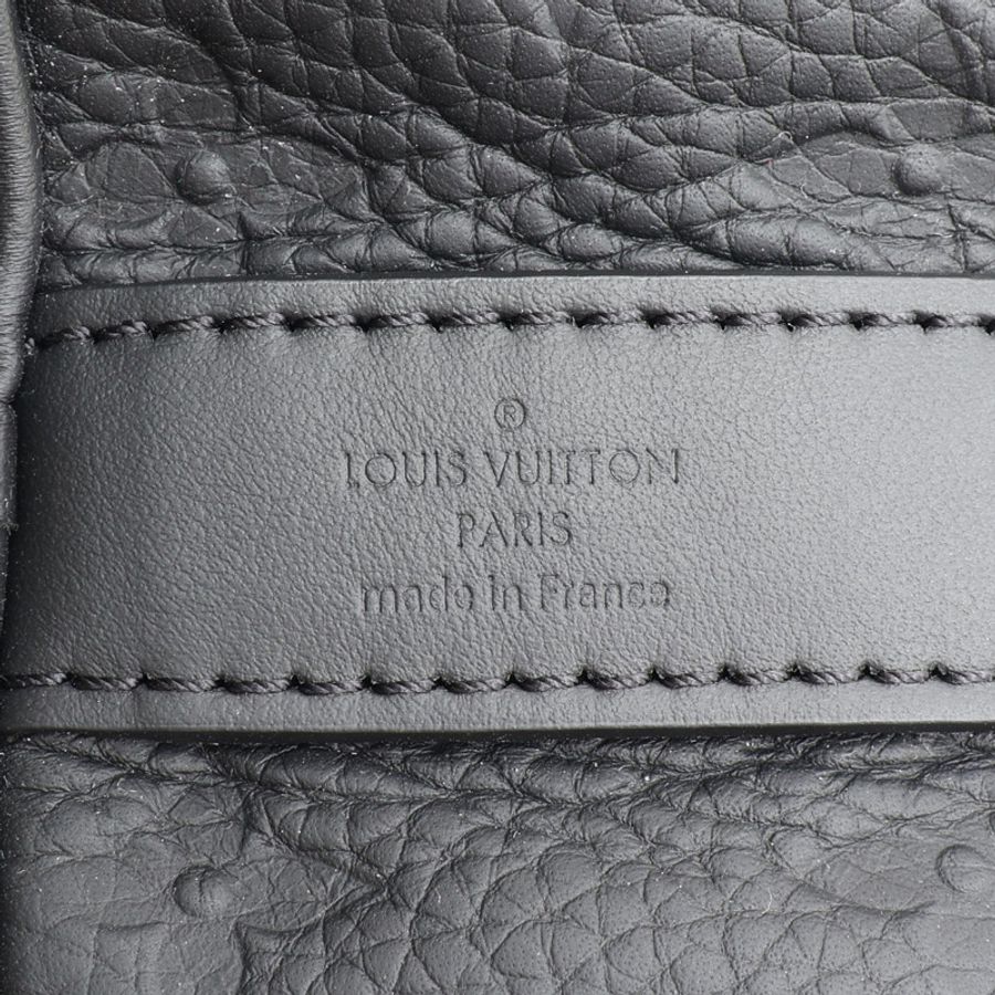 黑色 花壓紋牛皮 Keepall Bandouliere 25 肩背包【LOUIS VUITTON LV 路易威登】 M20900-4