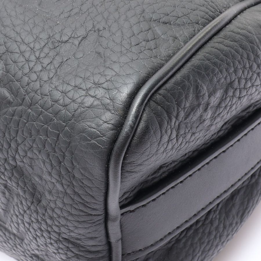 黑色 花壓紋牛皮 Keepall Bandouliere 25 肩背包【LOUIS VUITTON LV 路易威登】 M20900-9