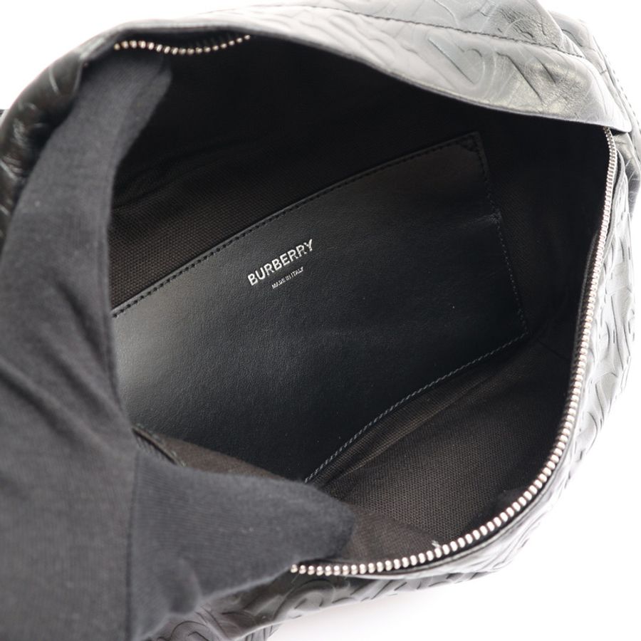 黑色 牛皮 腰包【BURBERRY 巴寶莉】 8017517-2