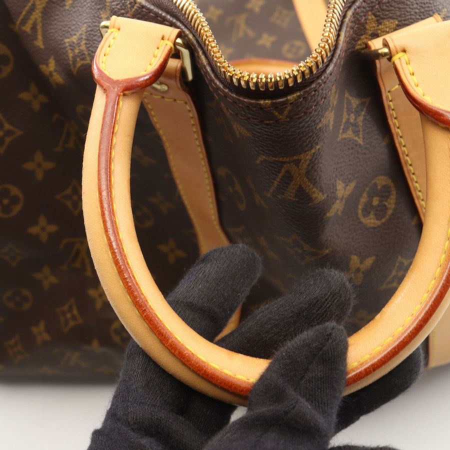 路易威登 Keepall 55 旅行手提包 M41424 Monogram 皮革 棕色 二手-6