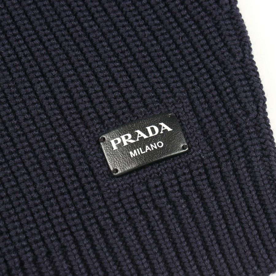 PRADA 高領針織羊毛衫，海軍藍 #36，二手女款-5