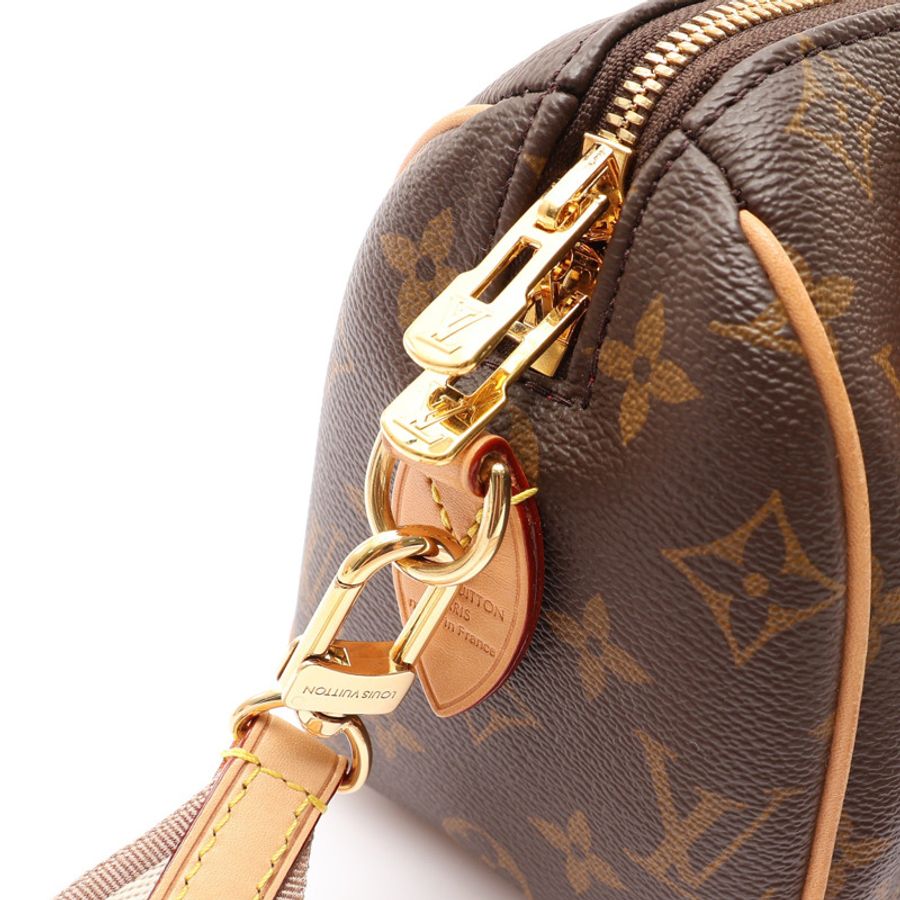 棕色 原花帆布 Speedy Bandouliere 20 兩用包【LOUIS VUITTON LV 路易威登】 M46222-6