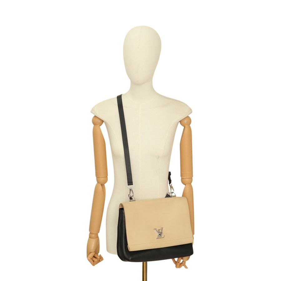 香草/黑色 牛皮 Lockme II 兩用包【LOUIS VUITTON LV 路易威登】 M50252-9