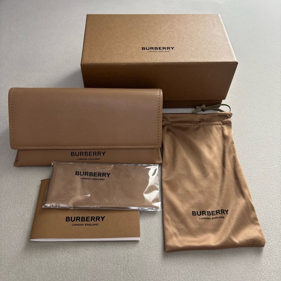 Burberry 方型膠框太陽眼鏡墨鏡4453F 琥珀色-7