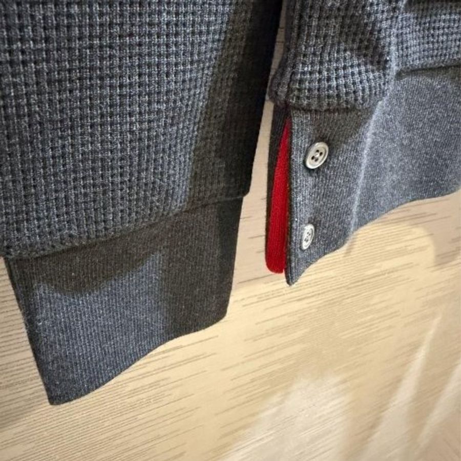 💎Han's house精品服飾💎Thom Browne TB 華夫格 連帽 外套 原價46000-2