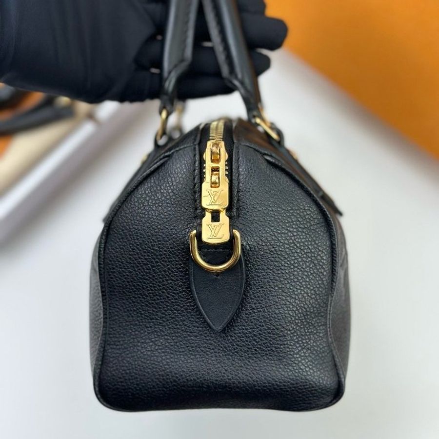 近新品 路易威登/Louis Vuitton Speedy20老花枕頭包黑色 芯片款-2