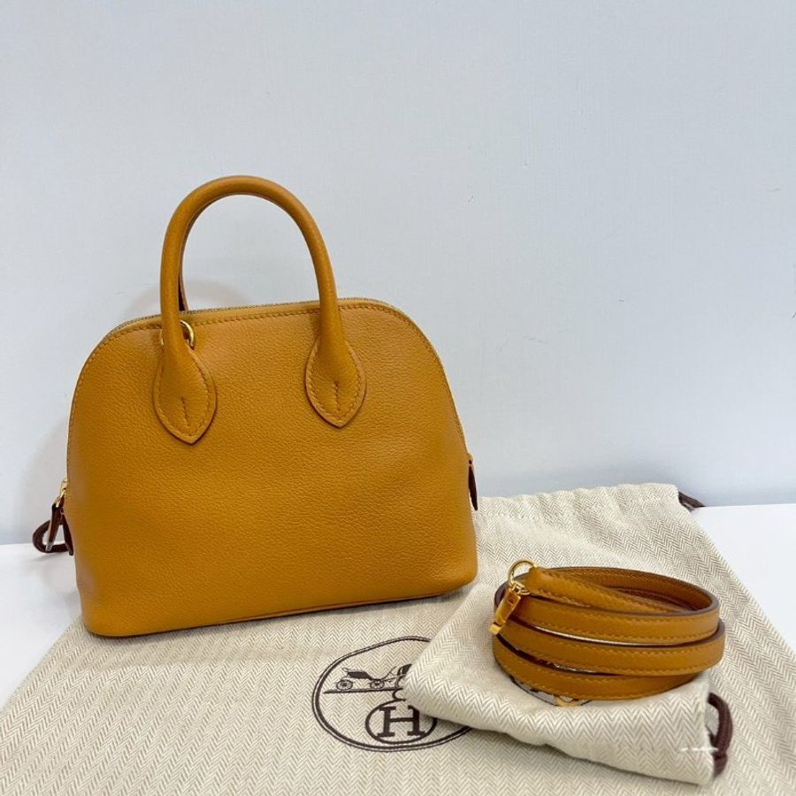 Hermes mini bolide 焦糖色-0