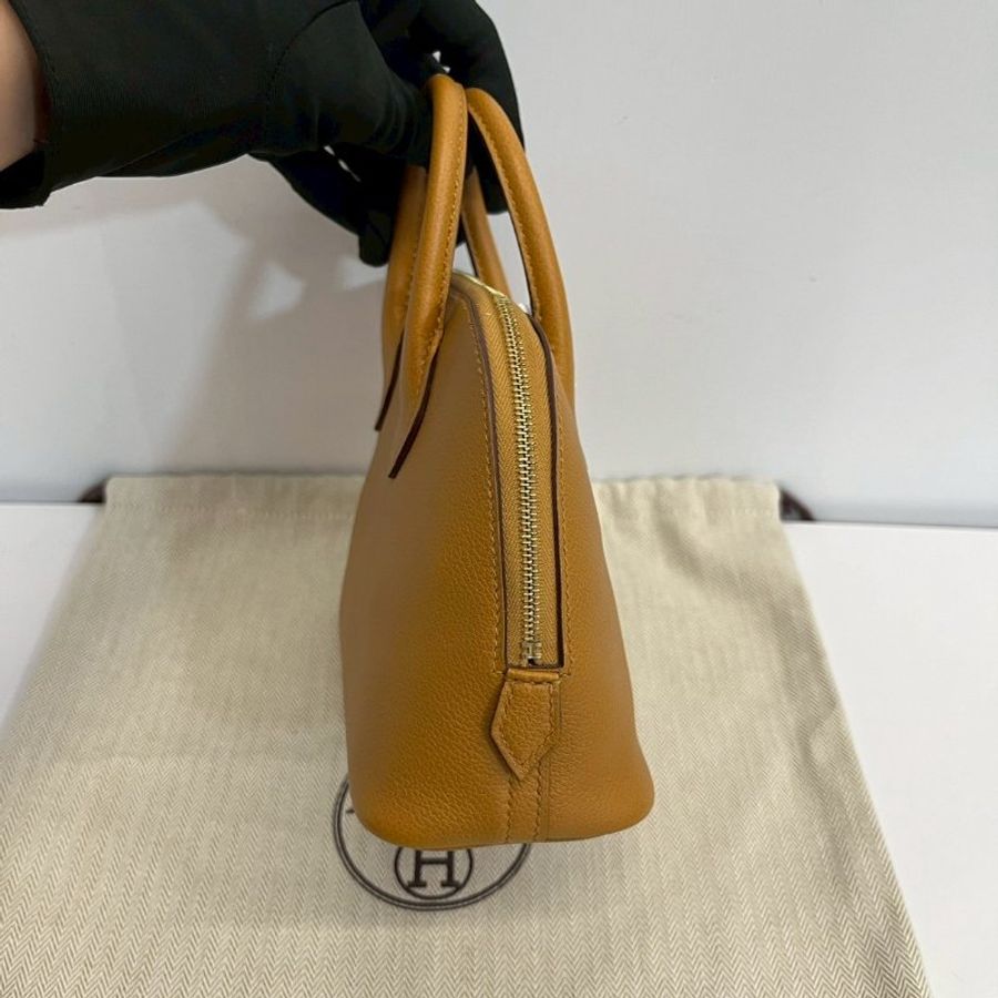 Hermes mini bolide 焦糖色-5