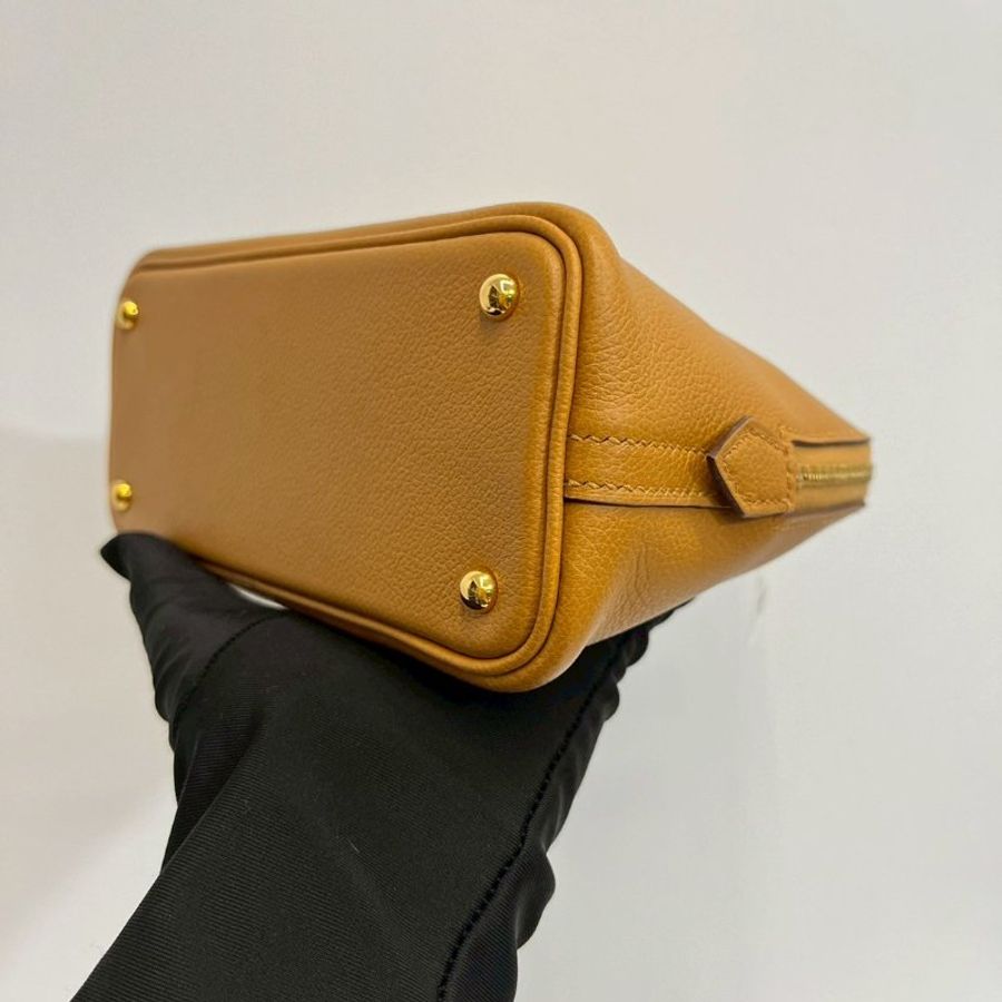 Hermes mini bolide 焦糖色-9