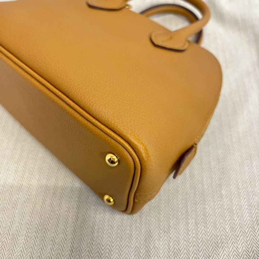 Hermes mini bolide 焦糖色-11