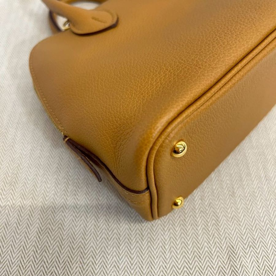 Hermes mini bolide 焦糖色-12