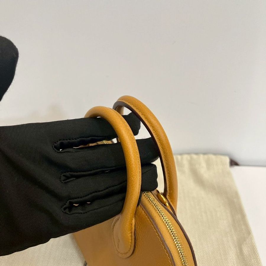Hermes mini bolide 焦糖色-14