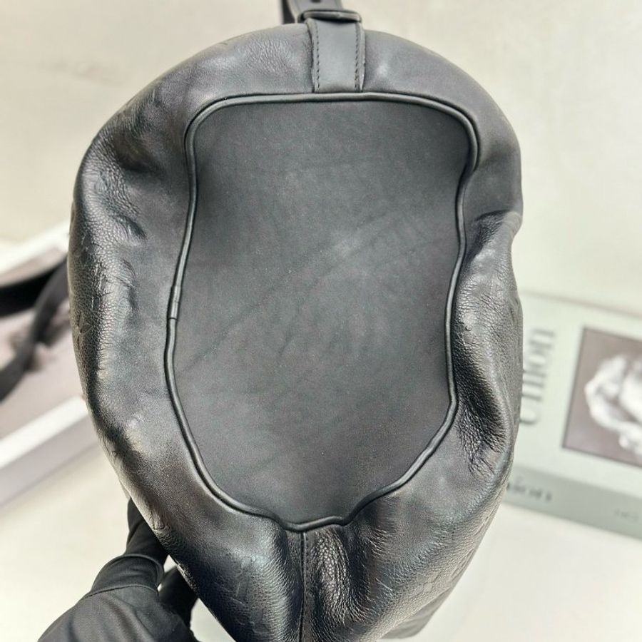 近新品 路易威登/Louis Vuitton 老花全皮ALL IN BB 大號水桶肩背包-5