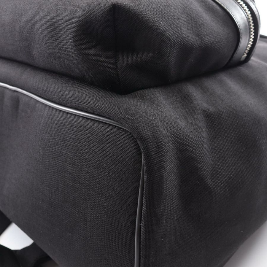 SAINT LAURENT PARIS 城市雙肩包 534967GIV3F1000 帆布皮革 黑色 二手-5