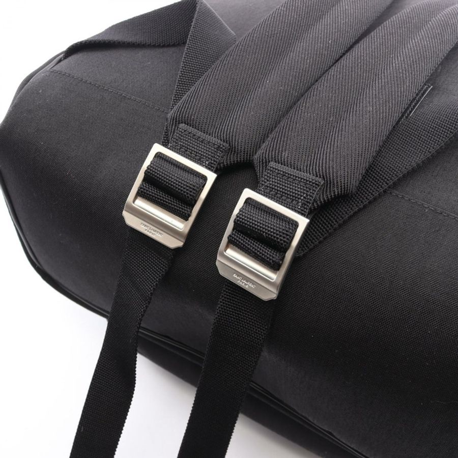 SAINT LAURENT PARIS 城市雙肩包 534967GIV3F1000 帆布皮革 黑色 二手-6