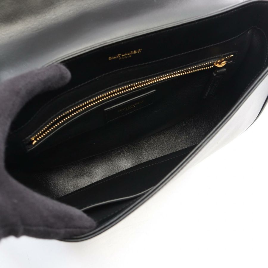 SAINT LAURENT PARIS JOAN 斜背包單肩包 579583 黑色皮革 二手 女士-2