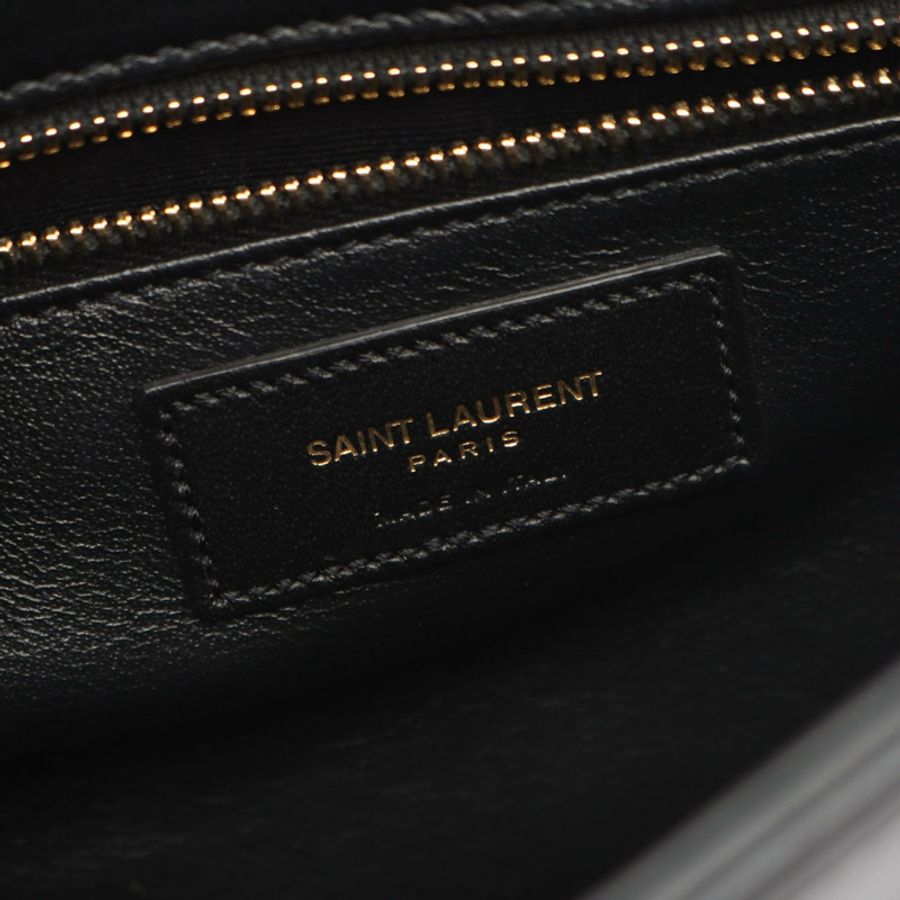 SAINT LAURENT PARIS JOAN 斜背包單肩包 579583 黑色皮革 二手 女士-3