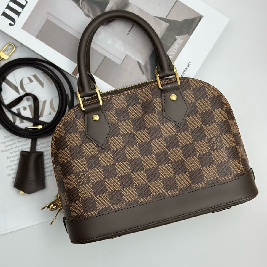 近新品 路易威登/Louis Vuitton 棋盤格Alma BB貝殼包-0