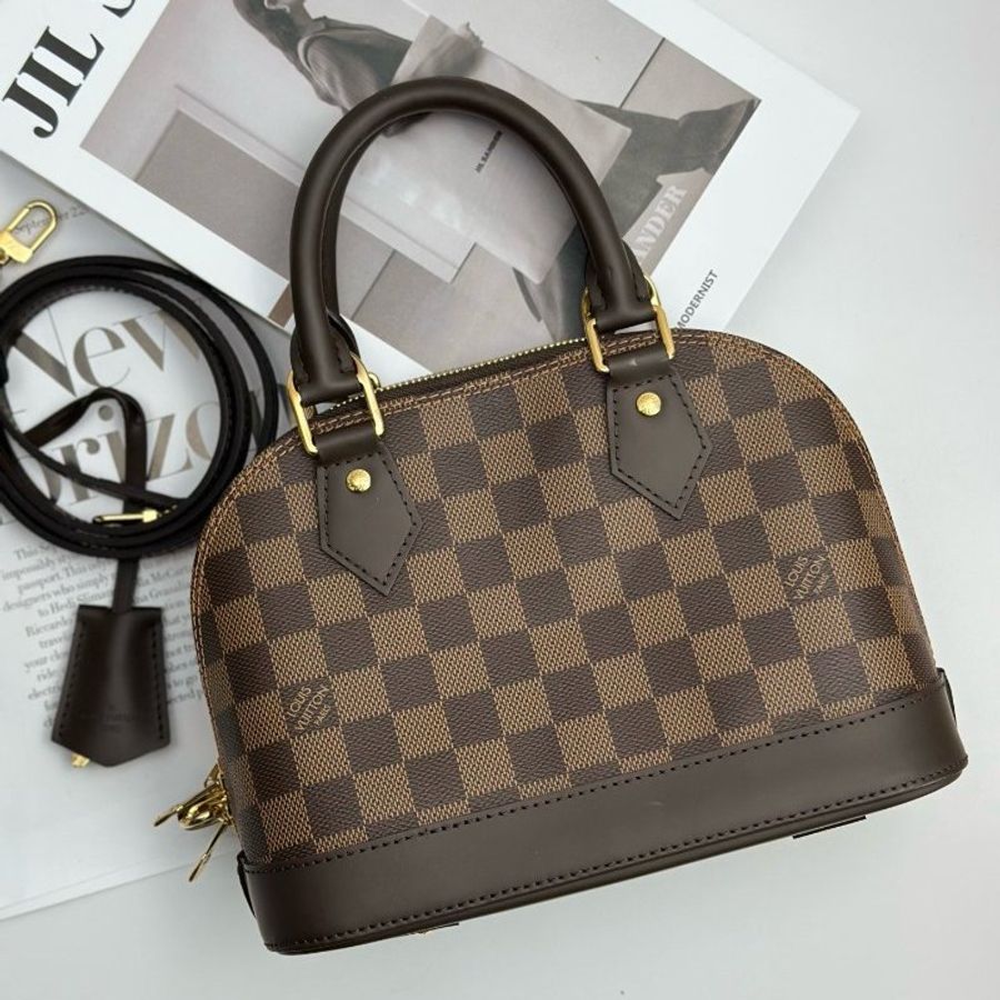 近新品 路易威登/Louis Vuitton 棋盤格Alma BB貝殼包-6