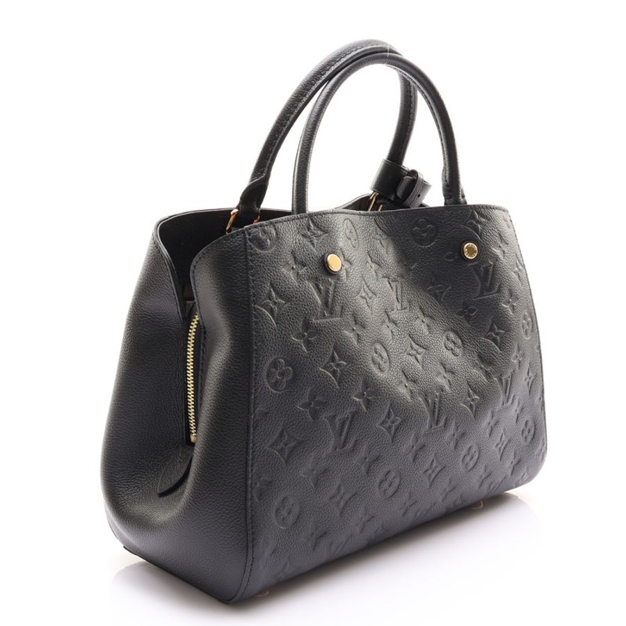 黑色 原花 牛皮 壓紋 Montaigne MM 兩用包【LOUIS VUITTON LV 路易威登】 M41048-1