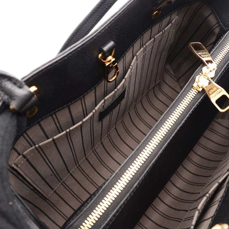 黑色 原花 牛皮 壓紋 Montaigne MM 兩用包【LOUIS VUITTON LV 路易威登】 M41048-2