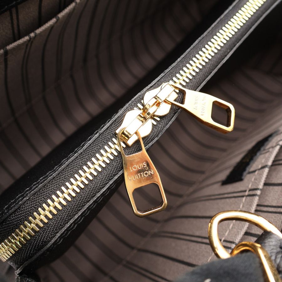 黑色 原花 牛皮 壓紋 Montaigne MM 兩用包【LOUIS VUITTON LV 路易威登】 M41048-4