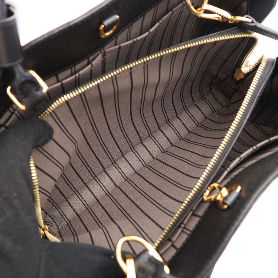 黑色 原花 牛皮 壓紋 Montaigne MM 兩用包【LOUIS VUITTON LV 路易威登】 M41048-5