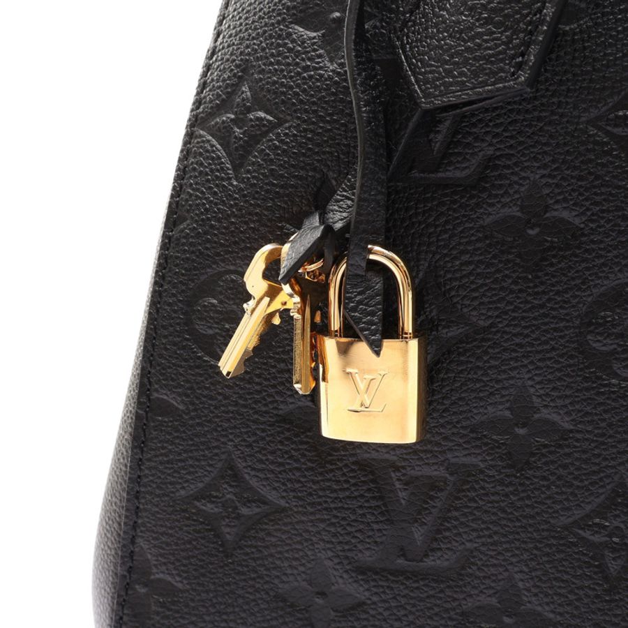 黑色 原花 牛皮 壓紋 Montaigne MM 兩用包【LOUIS VUITTON LV 路易威登】 M41048-8