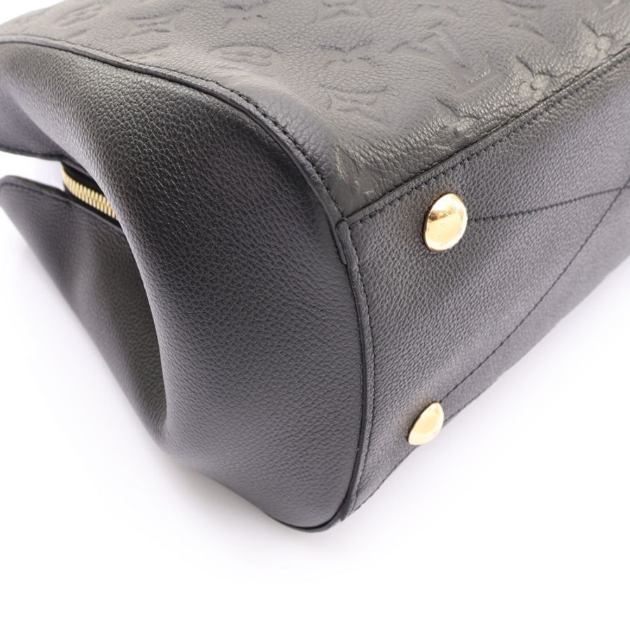 黑色 原花 牛皮 壓紋 Montaigne MM 兩用包【LOUIS VUITTON LV 路易威登】 M41048-11