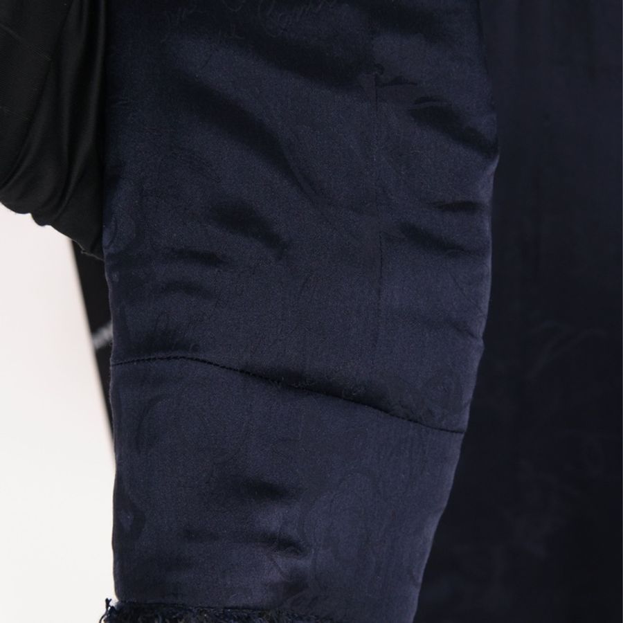 Chanel 07年深蓝色船舵琉璃扣长款大衣外套-31