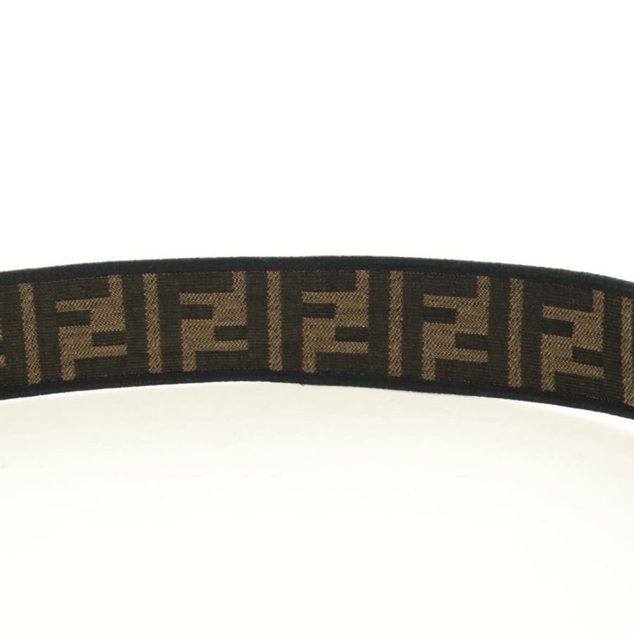 【日本直送】FENDI Zucca帆布Mamma Baguette單肩包,兩用款,黑色/棕色,正品,貨號185598SM-17
