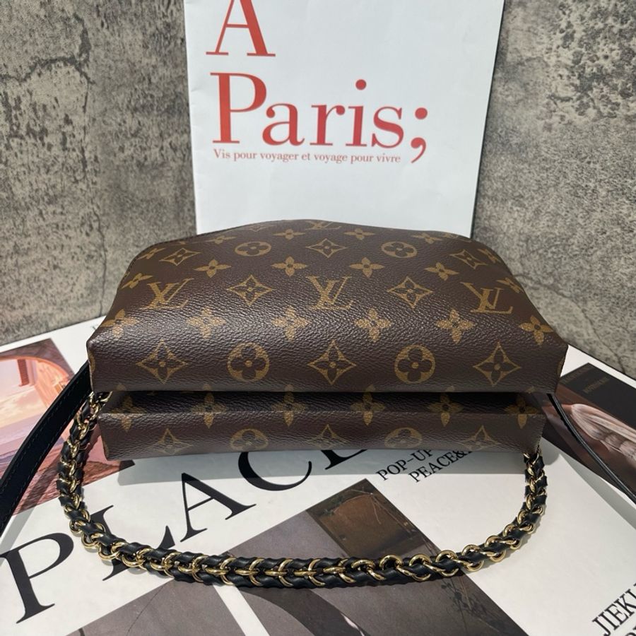路易威登 LV Be Alma 老花貝殼包 單肩包手拿包斜挎包 棕色-3
