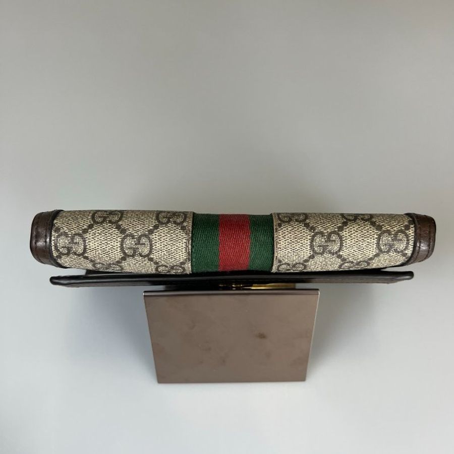 GUCCI SupremeOphidia GG掀蓋長夾-6