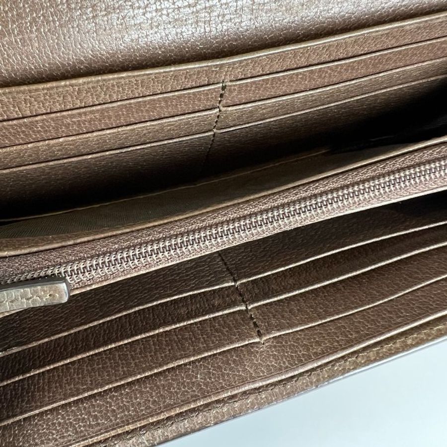 GUCCI SupremeOphidia GG掀蓋長夾-7
