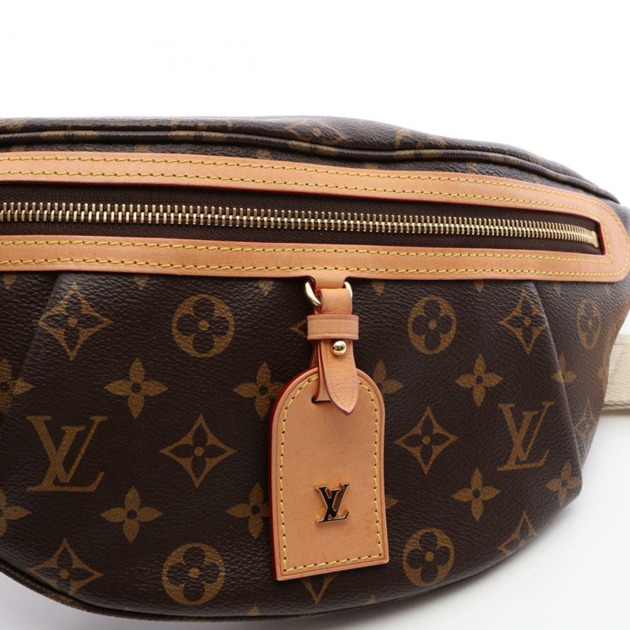 路易威登高腰臀包 M46784 Monogram 皮革 棕色 二手-7