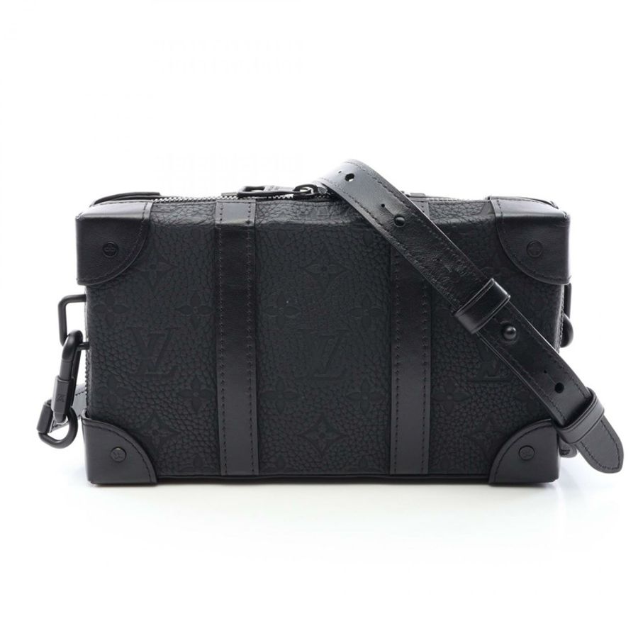 路易威登 Soft trunk 皮夾單肩斜背包 M80224 Monogram Taurillon-0