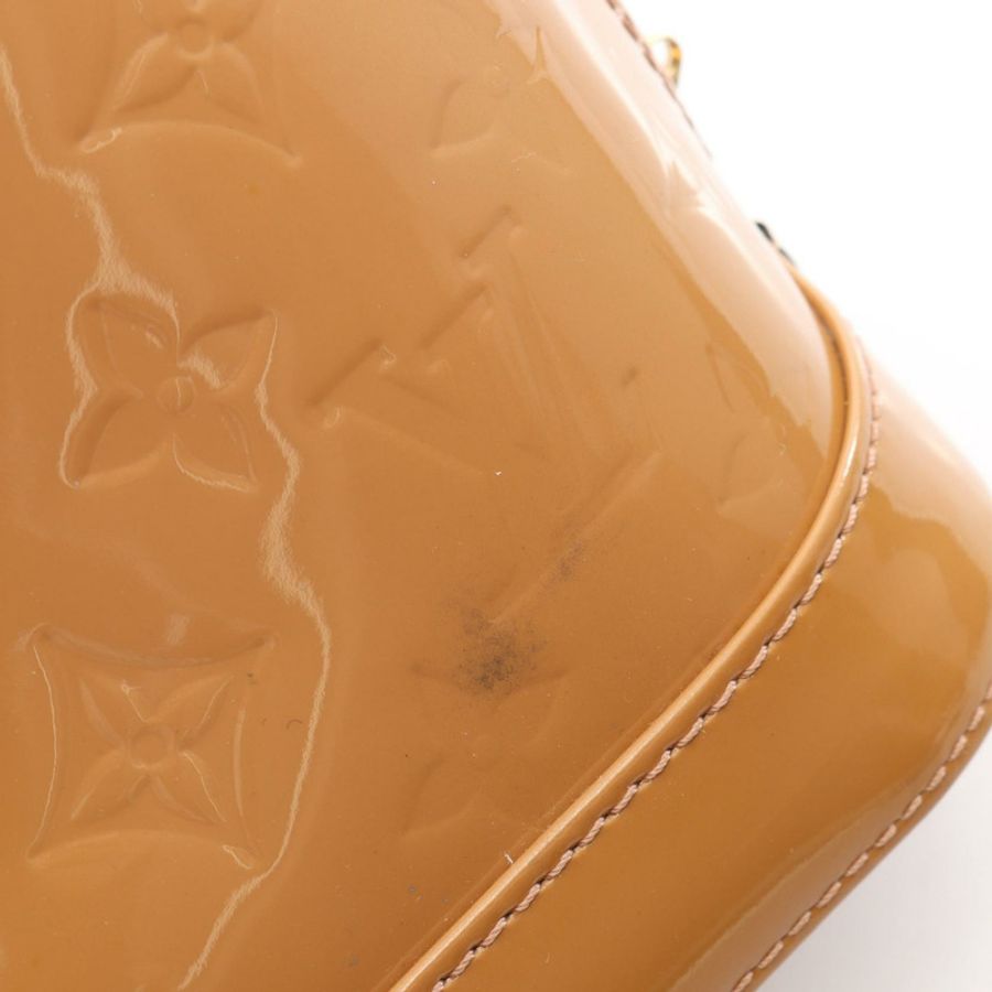 LOUIS VUITTON Alma BB 單肩斜背包手提包 M91585 Vernis Rose Velours-5