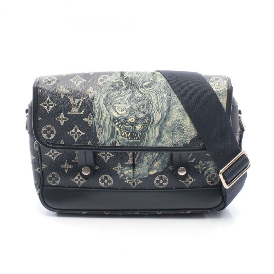 路易威登 Messenger PM 單肩包 M54248 Monogram Savannah 皮革 海軍藍-0