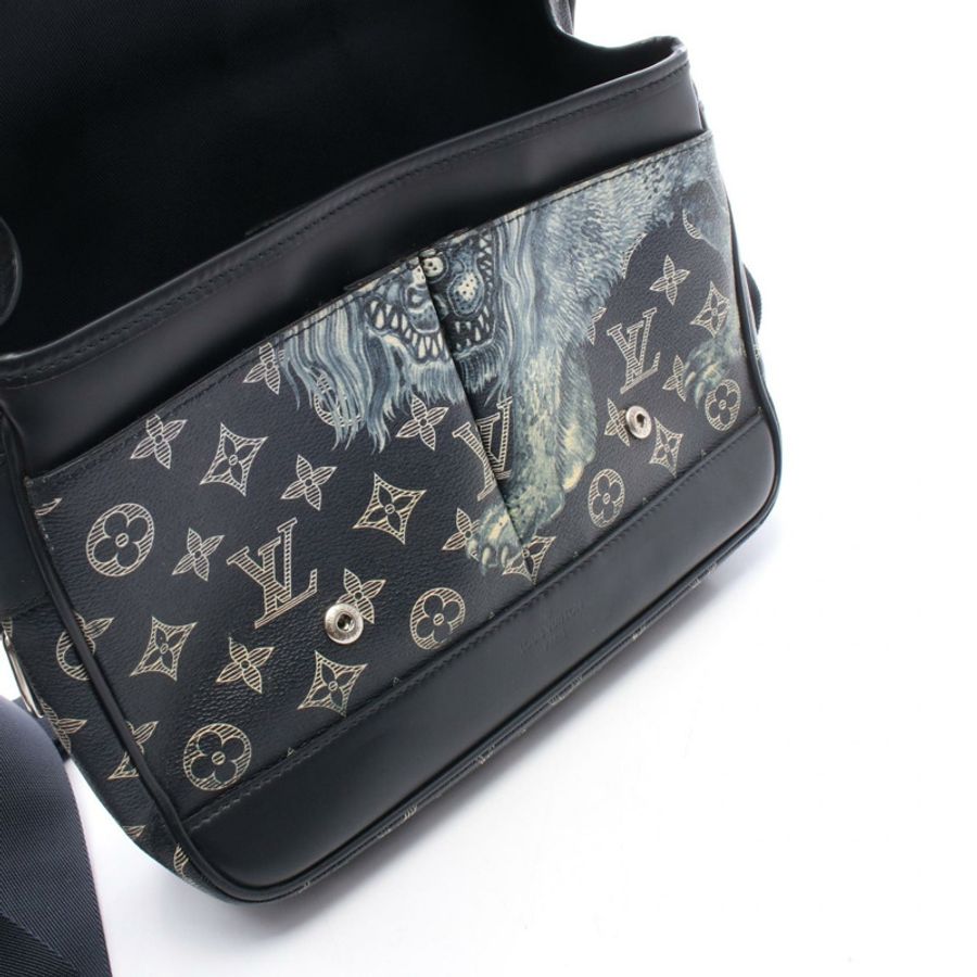路易威登 Messenger PM 單肩包 M54248 Monogram Savannah 皮革 海軍藍-6